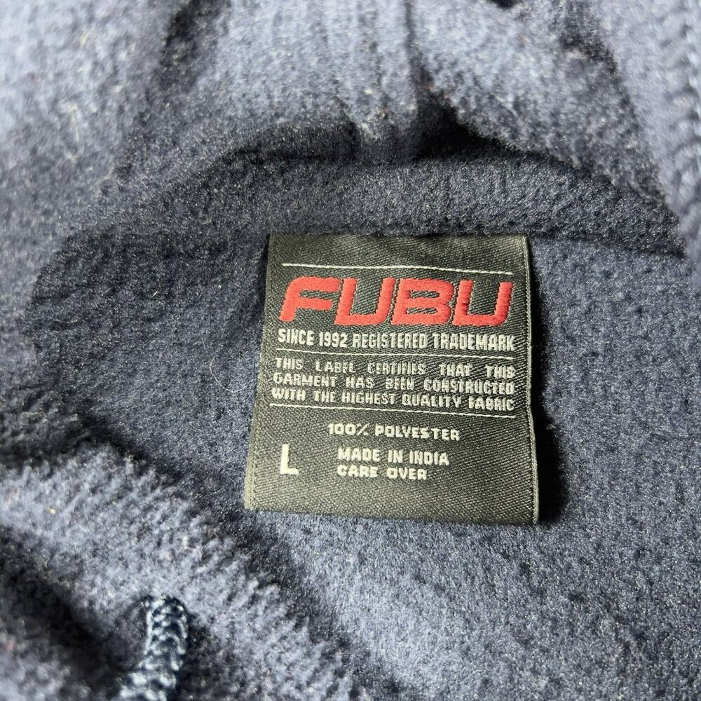Vintage FUBU The Over Sized Hoodie Blue Men’s Size Large - Picture 3 of 8